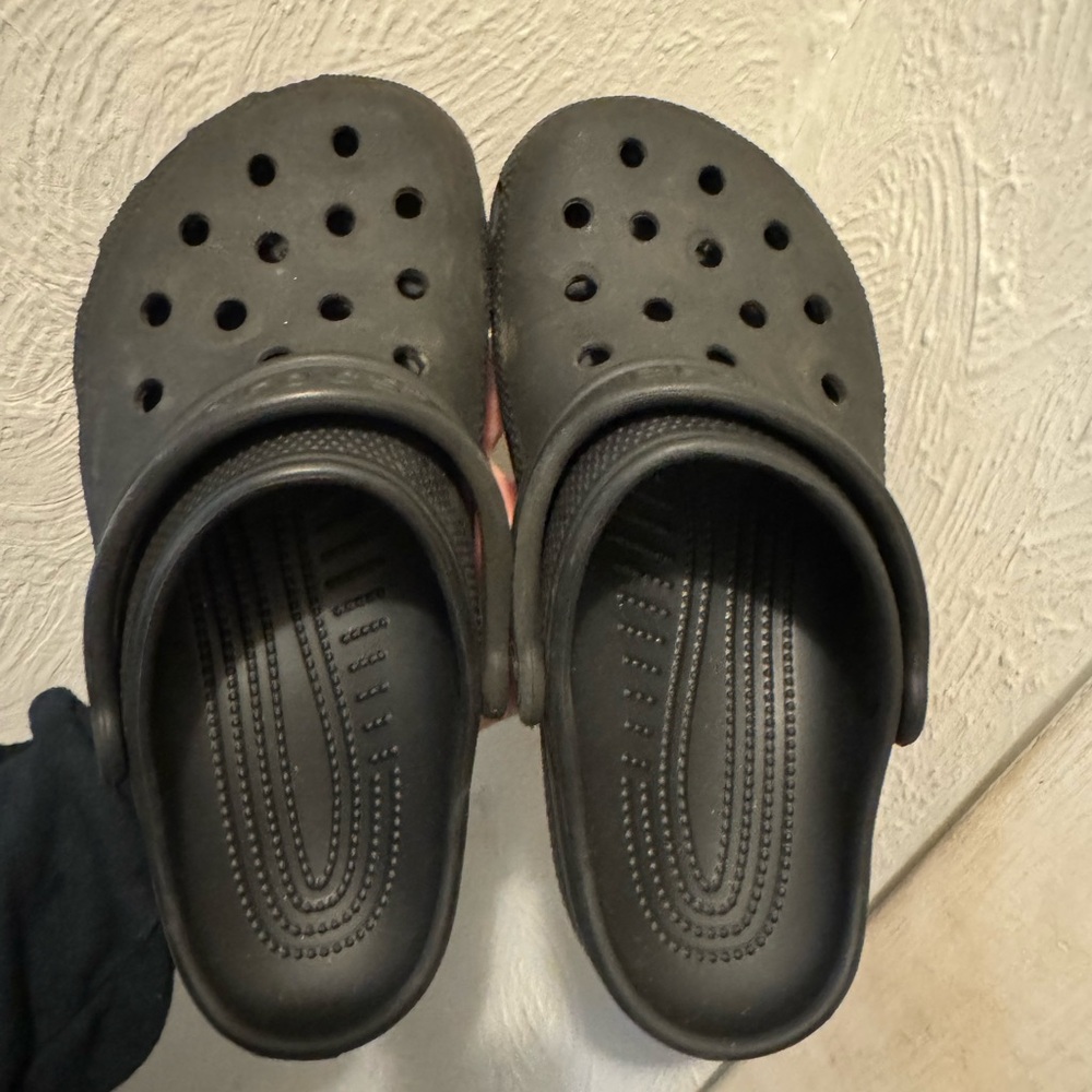 Kids Black Crocs